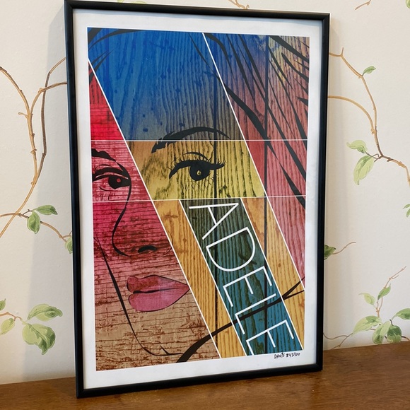 Adele Pop Art Framed Signed Davis #45/100 - Picture 6 of 6